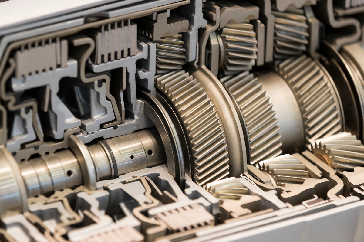 Stock image to promote TAFNEX CF-PP for industrial applications, gearbox cutout