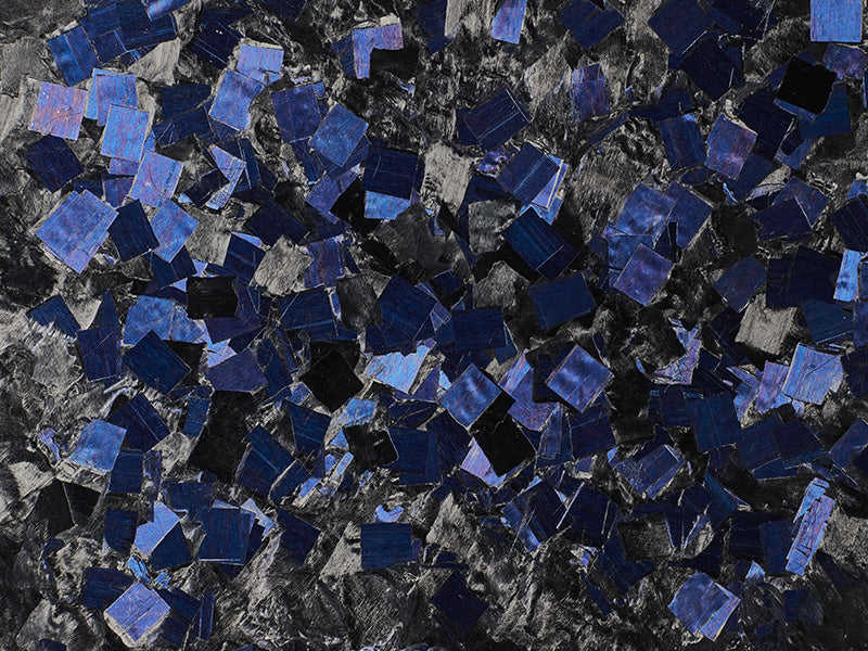 MC-08 TAFNEX Design Sheet made by pressed TAFNEX chips and Blue shiny colored chips added